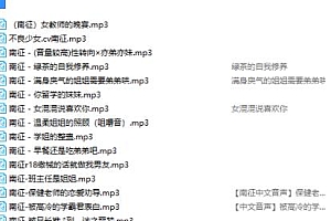 64部南征福利Asmr 声音合集 1.3GB网盘下载